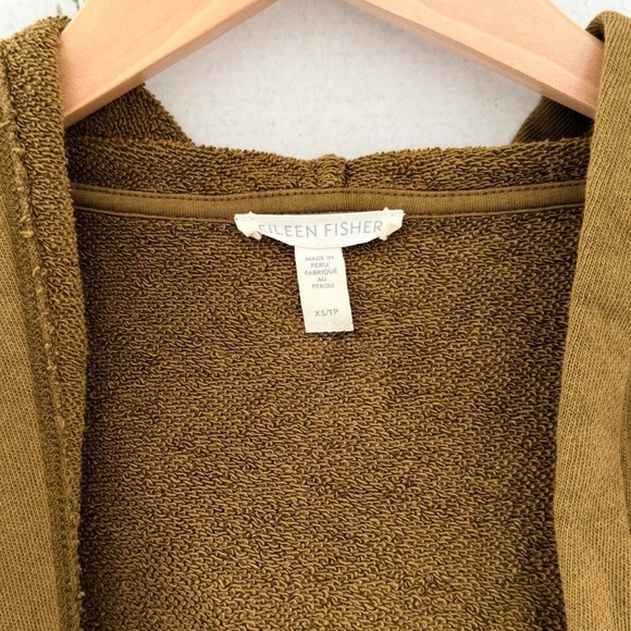 Eileen Fisher Brown Hooded Jacket - Picture 4 of 6